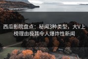 西瓜影院盘点：秘闻3种类型，大V上榜理由极其令人爆炸性新闻