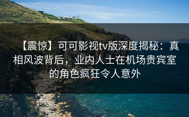 【震惊】可可影视tv版深度揭秘：真相风波背后，业内人士在机场贵宾室的角色疯狂令人意外